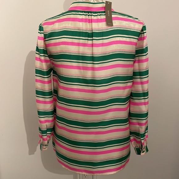 NWT J.CREW Collection XS Silk Blouse - Picture 3 of 6